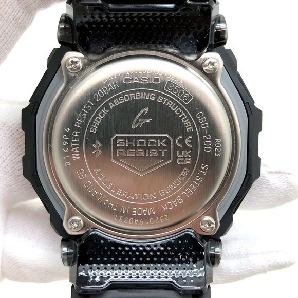 CASIO Casio G-SHOCK Watch GBD-200-1JF G-SQUAD G Squad Black Digital Quartz Sp... - Picture 7 of 9